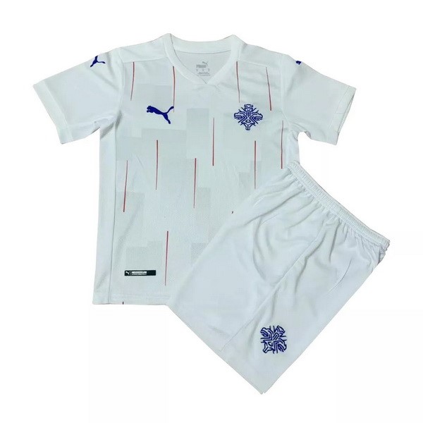 Camiseta Islandia 2ª Niño 2020 Blanco